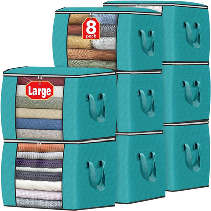 Fab totes Storage Bags for Clothes Blanket Storage Bins with Lids