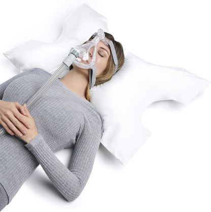 CPAP Pillow by Pillows with a Purpose - Standard Size - Unqiue Design with Contoured Cut-Outs - Hypoallergenic with Cover Included