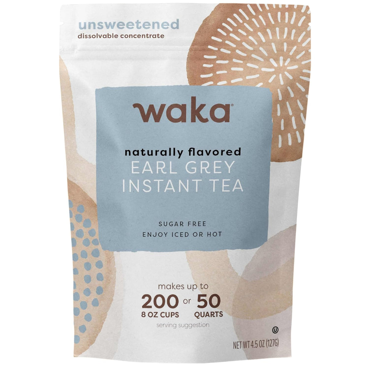 Waka Earl Grey Tea Powder for Baking & Lattes, Instant, 4.5 oz