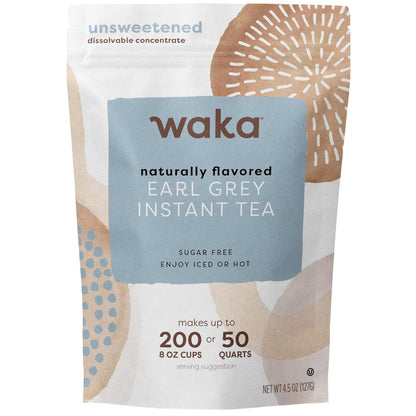 Waka Earl Grey Tea Powder for Baking & Lattes, Instant, 4.5 oz