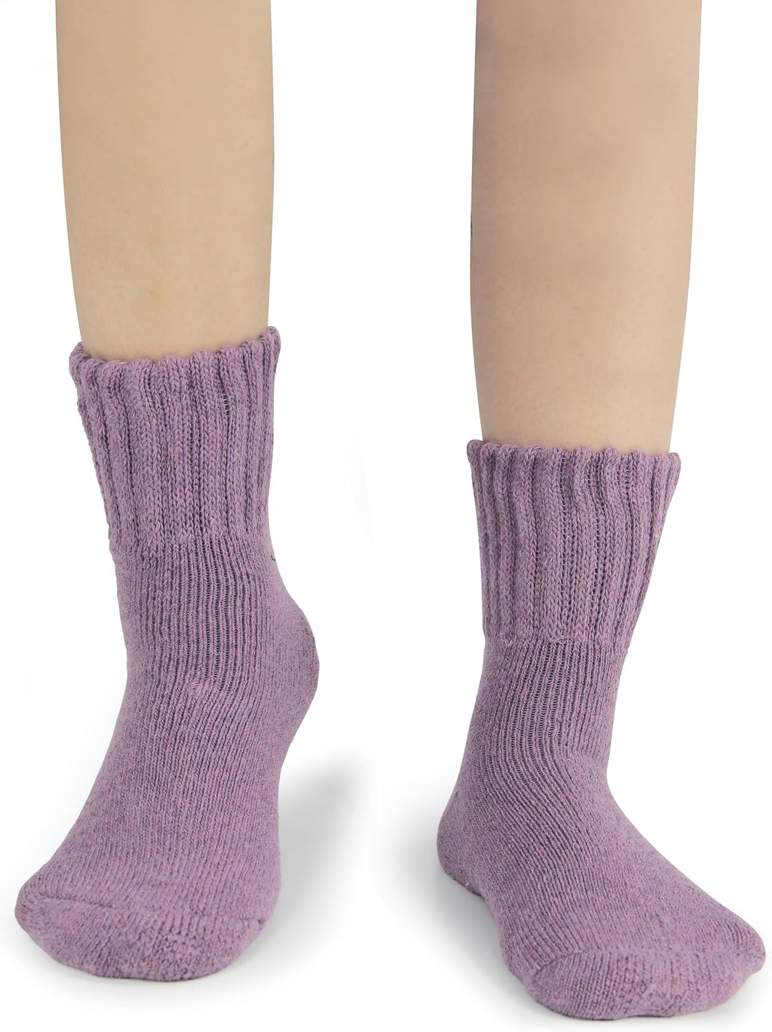 BenSorts Women's Winter Boots Socks Thick Warm Cozy Crew Socks Solid Color Gifts