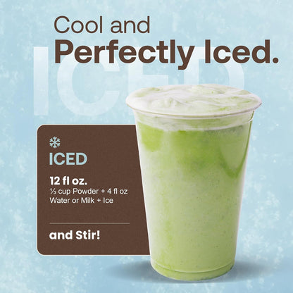 Café Essentials Matcha Green Tea Latte Frappe Mix – No Artificial Colors, Flavors, or Sweeteners – Shelf Stable – 51mg of Caffeine – Great for Hot, Iced, & Frozen Frappes (3.5 lb Bag, 30 Servings)
