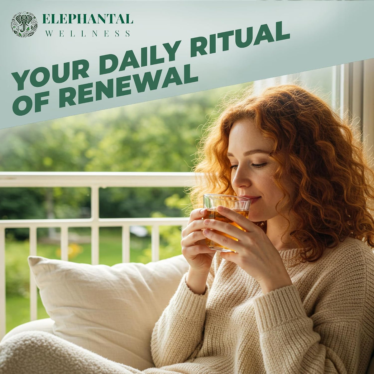 Elephantal Wellness Premium Detox Herbal Tea | Daily Liver, Kidney, Blood & Digestive Support with Turmeric, Nettle Tea, Milk Thistle, Dandelion Tea & Burdock | Handmade, Caffeine-Free Loose Leaf Blend | 2oz, 20 Servings