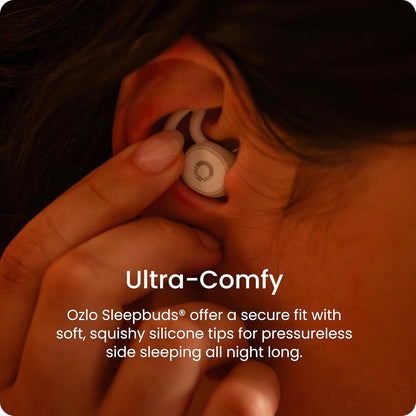 Ozlo Sleepbuds® | Comfortable Side Sleeper Headphones | Up to 10 Hours of Bluetooth LE Streaming | Science-Backed Sleep Sounds | Snore Blocking Comfortable Earbuds