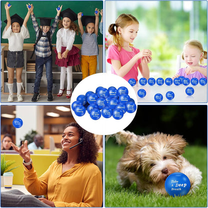 Poen 120 Pcs Motivational Foam Balls with Inspirational Quotes