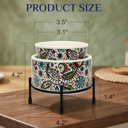 NAFANG Blue & White Porcelain Pattern Wax Melt Warmer,Ceramic 3-in-1 Electric Candle Wax Warmer for Scented Wax Melter Oil Burner for Home Office Bedroom Gift & Decor (with KD Iron Shelf)