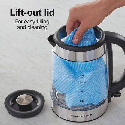Hamilton Beach 1.8 Liter Electric Tea Kettle, Water Boiler & Heater
