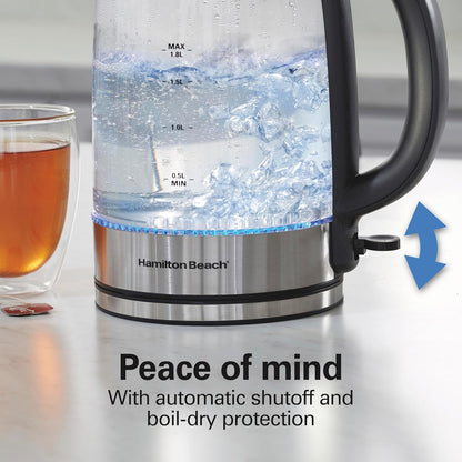 Hamilton Beach 1.8 Liter Electric Tea Kettle, Water Boiler & Heater