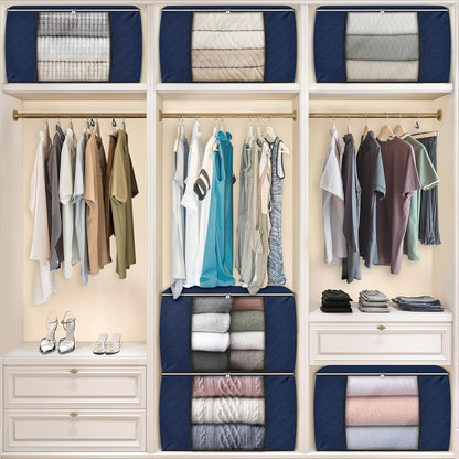 Fab totes Storage Bags for Clothes Blanket Storage Bins with Lids