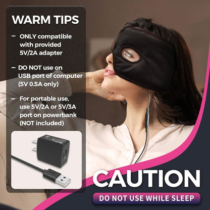 Sinus Mask, Heated Eye Mask, Head Face Eye Heating Pad