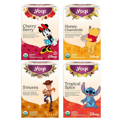 Yogi Disney Inspired Variety Pack, 16 Tea Bags (4 Pack)