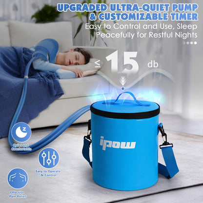 Ice Machine for Shoulder After Surgery, Portable Cold Therapy Machine for Shoulder, Ice Therapy for Recovery, Ideal for Sport Injuries, Pains Relief, Strain & Stiffness, Sprain Swelling