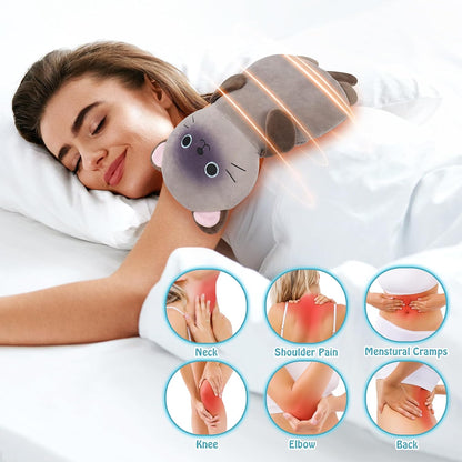 Microwave Heating Pad for Period Cramps,Otter Microwavable Heating Pad for Shoulder Neck Back Knee Pain Relief with Lavender Scented,Cute Otter Plush Toys Heat Pack for Women Kids Birthday