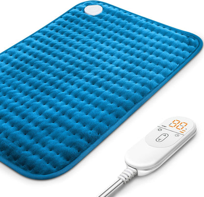 Heating Pad for Back, Electric Heating Pads for Cramps/Abdomen/Waist/Shoulder with 6 Heat Settings and Auto-Off, Moist/Dry Heat pad, Mothers Day Gifts for Mom Women Wife Grandma, 12" x 24"