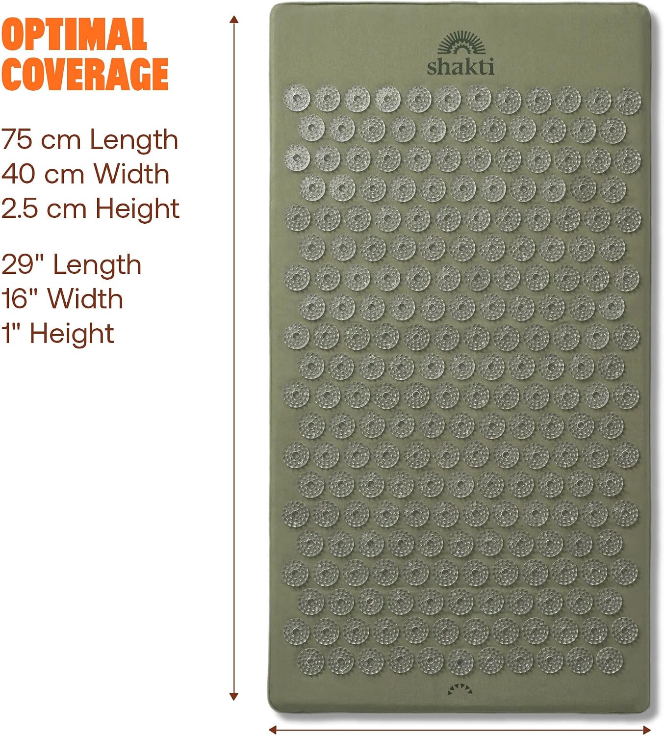ShaktiMat Acupressure Mat for Relaxation, Massage Muscles, Aid Sleep & Unlock Inner Tension, Similar to Acupuncture, No Needles Required
