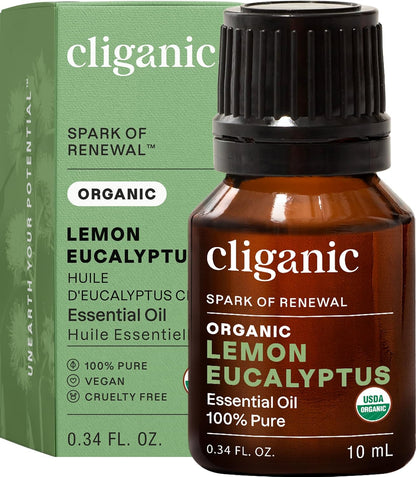 Cliganic Organic Lavender Essential Oil - 100% Pure Natural Undiluted, for Aromatherapy Diffuser | Non-GMO Verified - Colors A