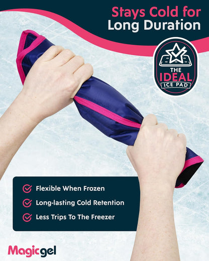 Magic Gel Hip Ice Pack Wrap - Reusable Cold Pack for Hip Bursitis, Hip Replacement Surgery and Hip Flexor Pain. Hip ice wrap for Inflammation, Swelling and Hip Pain Relief