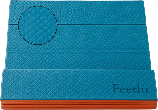 Foldable Yoga Mat, 72" x 24", 6/8/10/12mm
