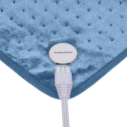Ruqiji 19" x 24" Weighted Neck&Shoulder Heating Pad, 2.5lbs with 12 Temperature Settings&Countdown Timer,Pain Relief for Neck/Shoulders/Menstrual Pain(Dark Gray)