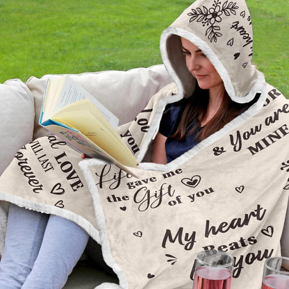 Vprintes Happy Anniversary Wearable Blanket - Gifts for Wife Her on Anniversary