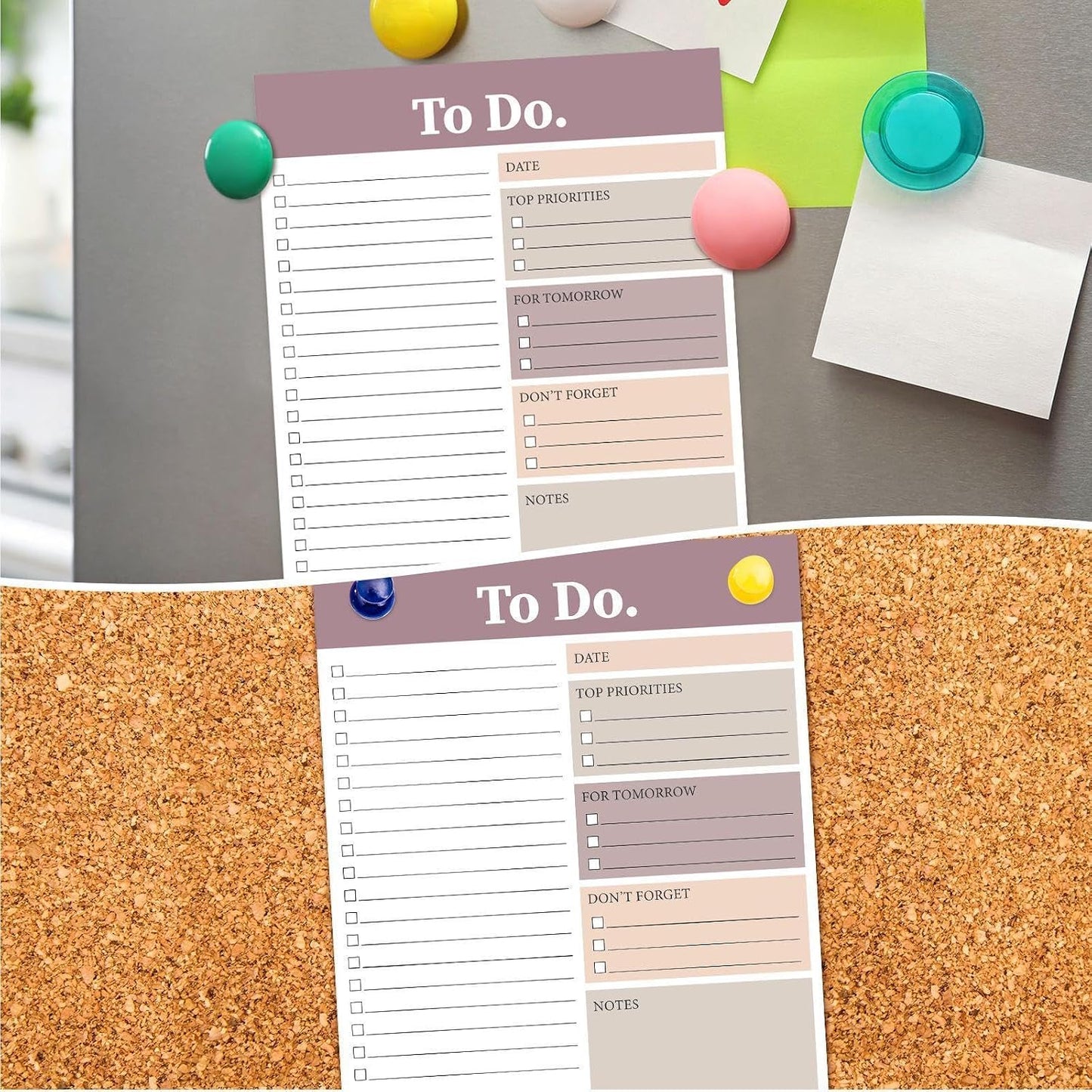 Spakon 300 Sheets Daily to Do List Notepad Notebook Library Card to Do Planner Checklist Memo Writing Pad Schedule Reminder Office Homework Planner for Task, 6" x 8(Classic,White)