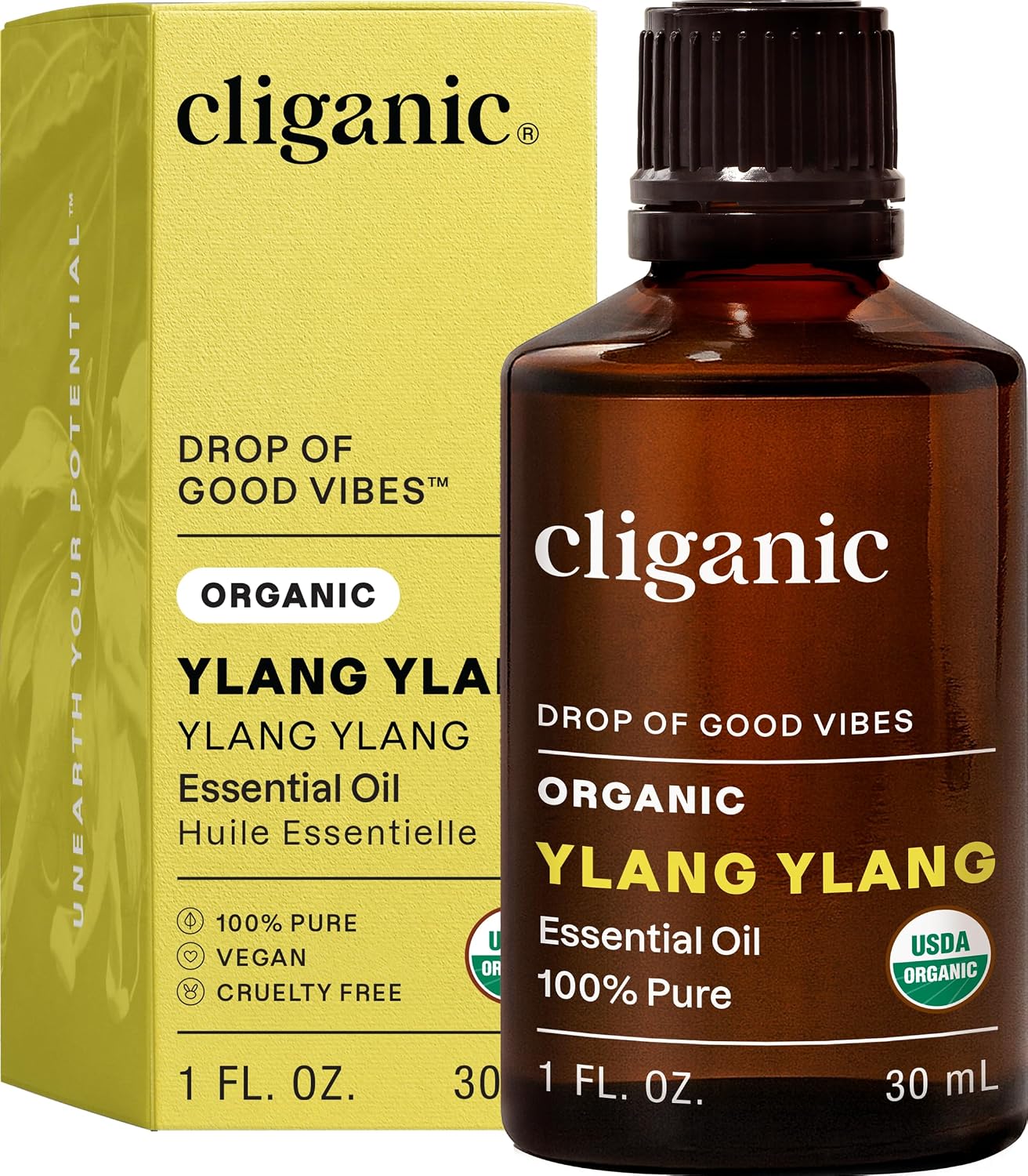 Cliganic Organic Lavender Essential Oil - 100% Pure Natural Undiluted, for Aromatherapy Diffuser | Non-GMO Verified - Colors A