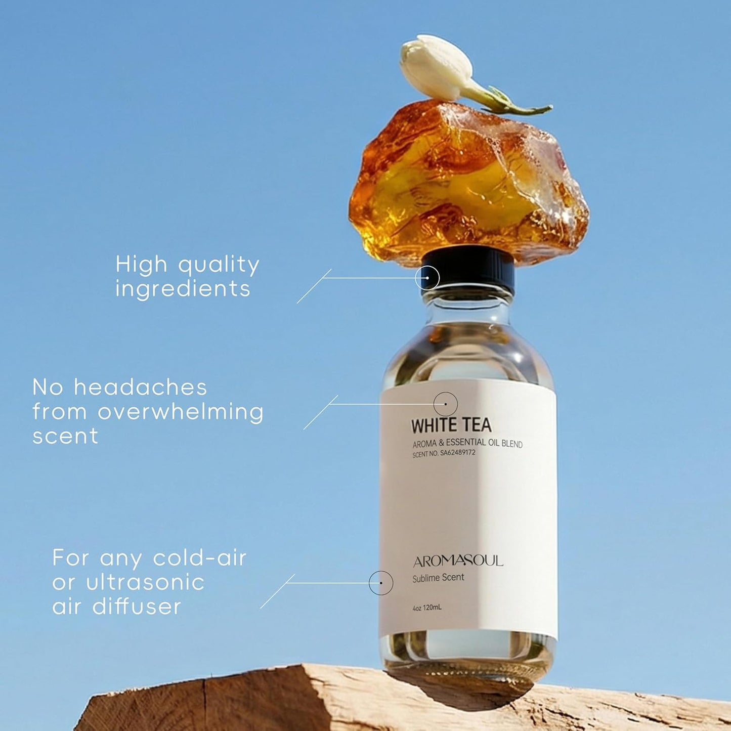 Hotel Diffuser Oil Inspired by Ritz-Carlton Scent - Premium Fragrance Oil No. SA61119323 for Ultrasonic and Waterless Diffuser - 120 mL, 4 fl oz