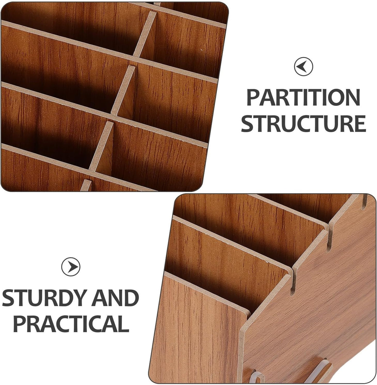 24 Slot Wooden Cell Phone Organizer Box for Classroom Meetings