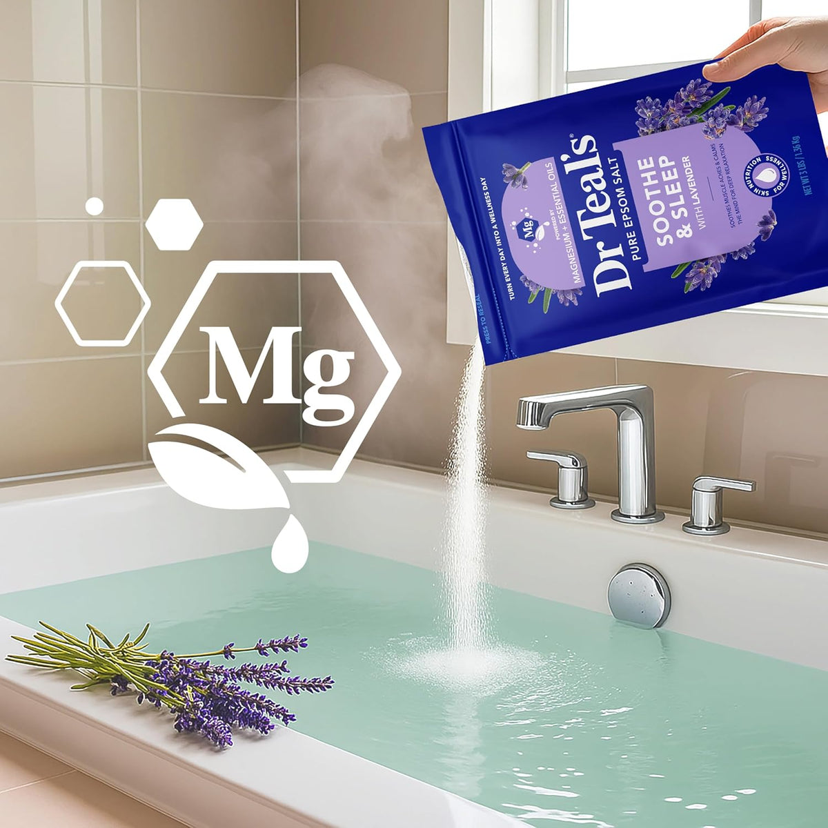 Advanced Dr. Teals Lavendar Scented Epsom Salt, 48 oz