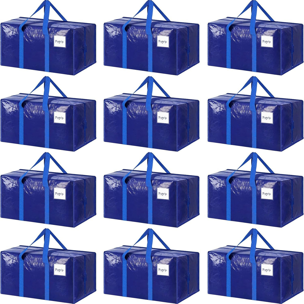 Extra Heavy Duty Large Moving Bags with Strong Zipper, Dark Blue