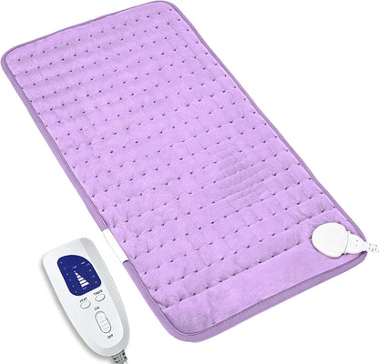 12"x24" Heating pad, Electric Heat Pad 6 Heating &4 Timer Setting