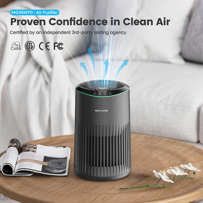 Air Purifiers for Bedroom Home for Smoke Pet Dander Odors 2 Pack Ivory