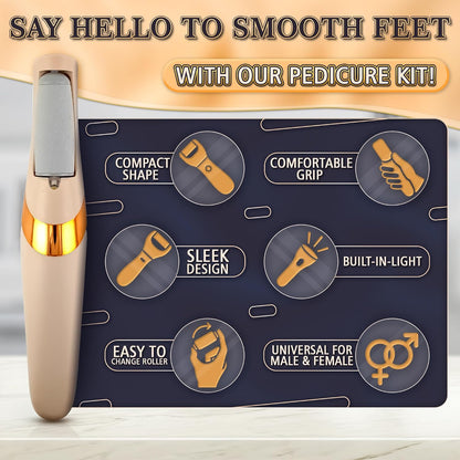 Battery Operated Foot Callus Remover for Dead Skin, Exfoliating Tool