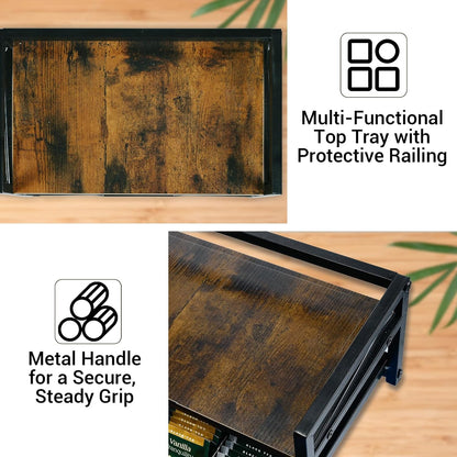 NANXITU Tea Holder Organizer,Wood Tea Box Organizer Storage Box