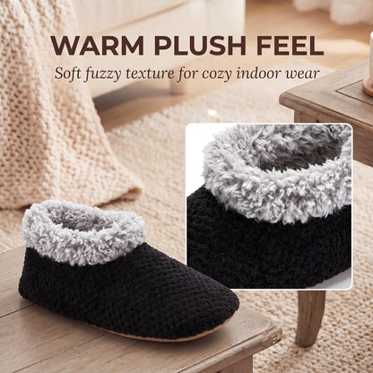 Cozylook Fuzzy Slippers for Women Indoor Soft Sole Slipper Socks