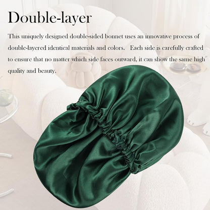 Satin Bonnet Double Layer Silk Bonnet for Sleeping Women for Natural Curly