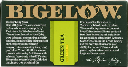 Bigelow Tea Green Tea with Mint, Caffeinated Tea with Green Tea and Peppermint, 20 Count (Pack of 6), 120 Total Tea Bags