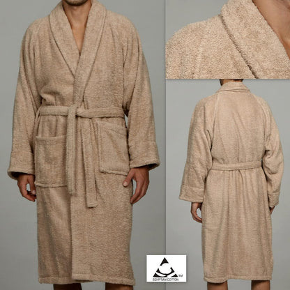 Cotton Unisex Terry Robe, Soft And Absorbent Robes For Men And Women, Bathroom Accessories