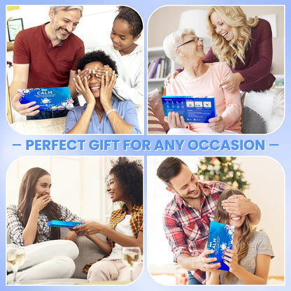 CalmNFiz Shower Steamers 8 Pack Set, Scented Shower Bombs Tablets in Box with 8 Fragrances, Fathers Day Gift for Dad, Self-Care & Relaxation Birthday Gifts for Women & Men, Mom, Wife, Friend