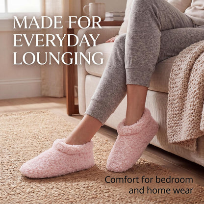 Cozylook Fuzzy Slippers for Women Indoor Soft Sole Slipper Socks