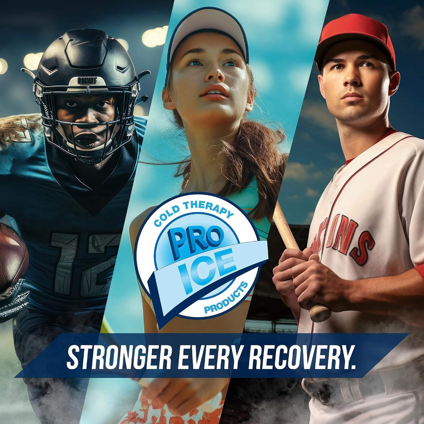PRO ICE Shoulder Elbow Ice Therapy Wrap for Youth - Excellent for Treating Rotator Cuff injuries, Elbow Joint and Muscle Inflammation - Reusable Ice Packs Included - Arm Ice Pack Wrap for Pitchers