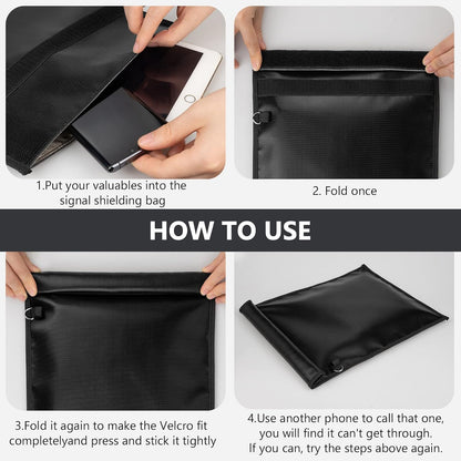 2 Pack Military Grade Faraday Bags for Smartphones