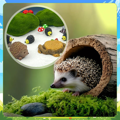 Zen Garden for Desk with Tray Sand Tools Cat Figurines DIY Micro Landscape Ornaments Miniature Meditation Sand Garden Stress Relief Desk Decor for Cat Lover Gifts