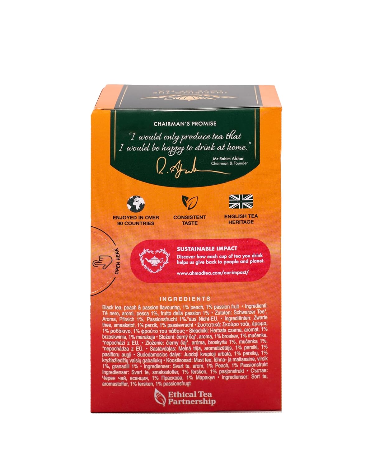 Ahmad Tea Herbal Tea, Camomile, Honey, & Lavender 'Sleep' Natural Benefits Teabags, 20 ct (Pack of 1) - Decaffeinated & Sugar-Free