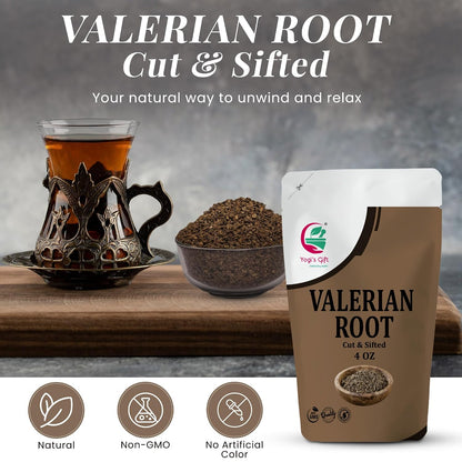 Yogi's Gift® Valerian Root Cut & Sifted 4 oz | Herbal Tea Cut