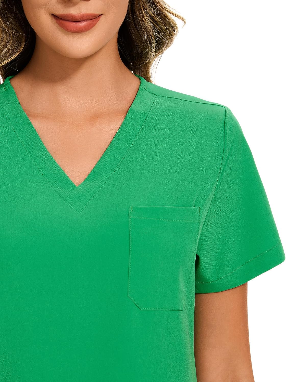 COZYFIT Scrubs for Women Set - Stretch V-Neck Scrub Top & Jogger Pant with 8 Pockets COZY SCRUBS - Colors B