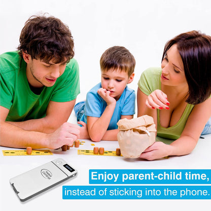 Cell Phone Lock Box with Timer for Self-Discipline, Portable Time Lock Box Suitable for iPhone and Android Smartphones, Phone Jail Box with Timer to Reduce Screen Time, Mindfulness Gift
