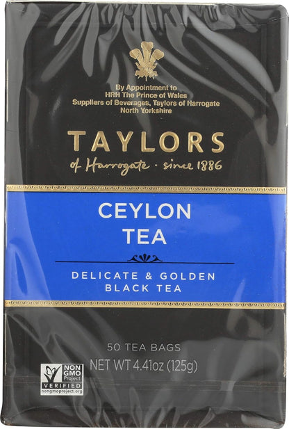 Taylors of Harrogate Pure Ceylon, 50 Teabags (Pack of 2)