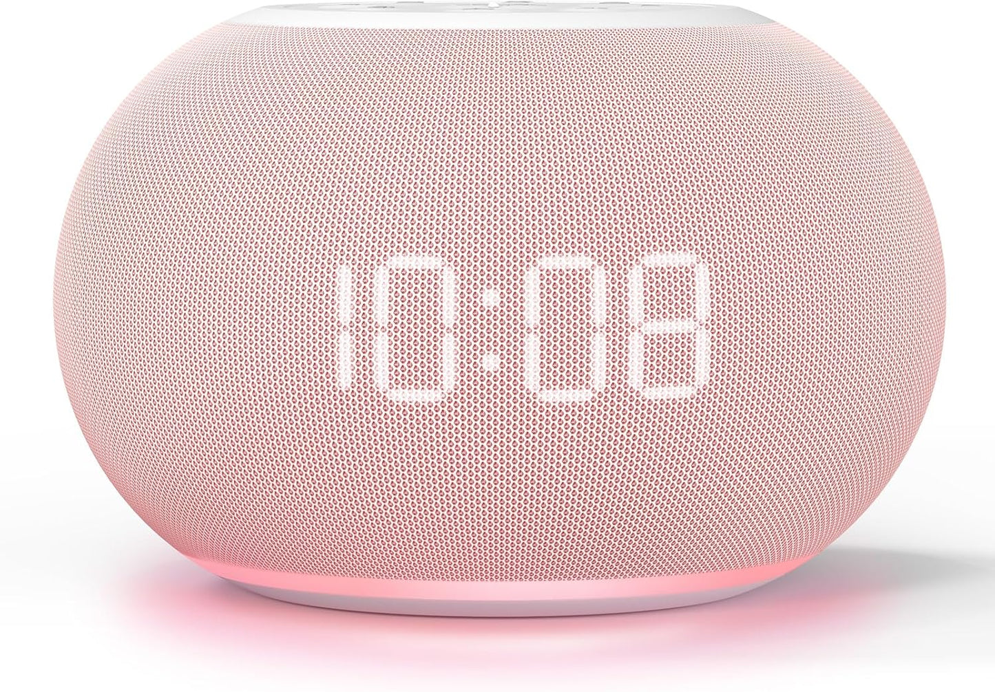 Reacher Auto-Dimmable Sound Machine Alarm Clock with Night Light, 20 Soothing Sounds, LED Digital Display, Sleep Timer, Precise Volume Control, White Noise Soother for Baby, Adults, Bedrooms
