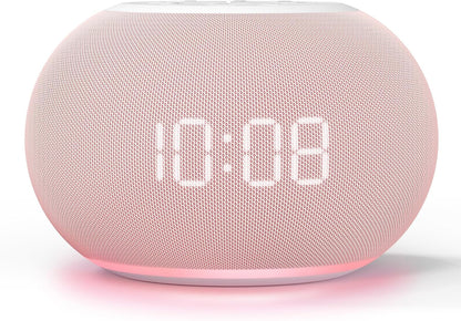 REACHER Auto-Dimmable Sound Machine Alarm Clock with 20 Sounds&Night Light